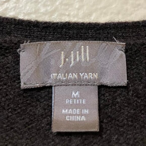 J. Jill Brown Italian Yarn Wool/Cashmere Blend Sweater Dress Size Medium Petite - Picture 5 of 7